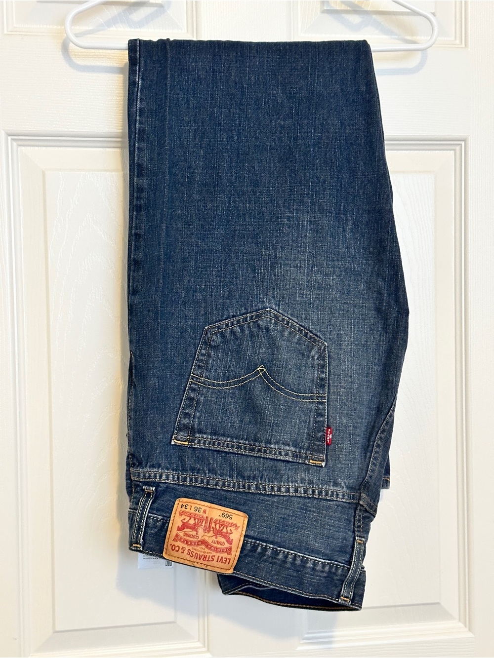 Levi's 569 Men's Indigo Straight-Leg Jeans 36W 34L Preowned Good